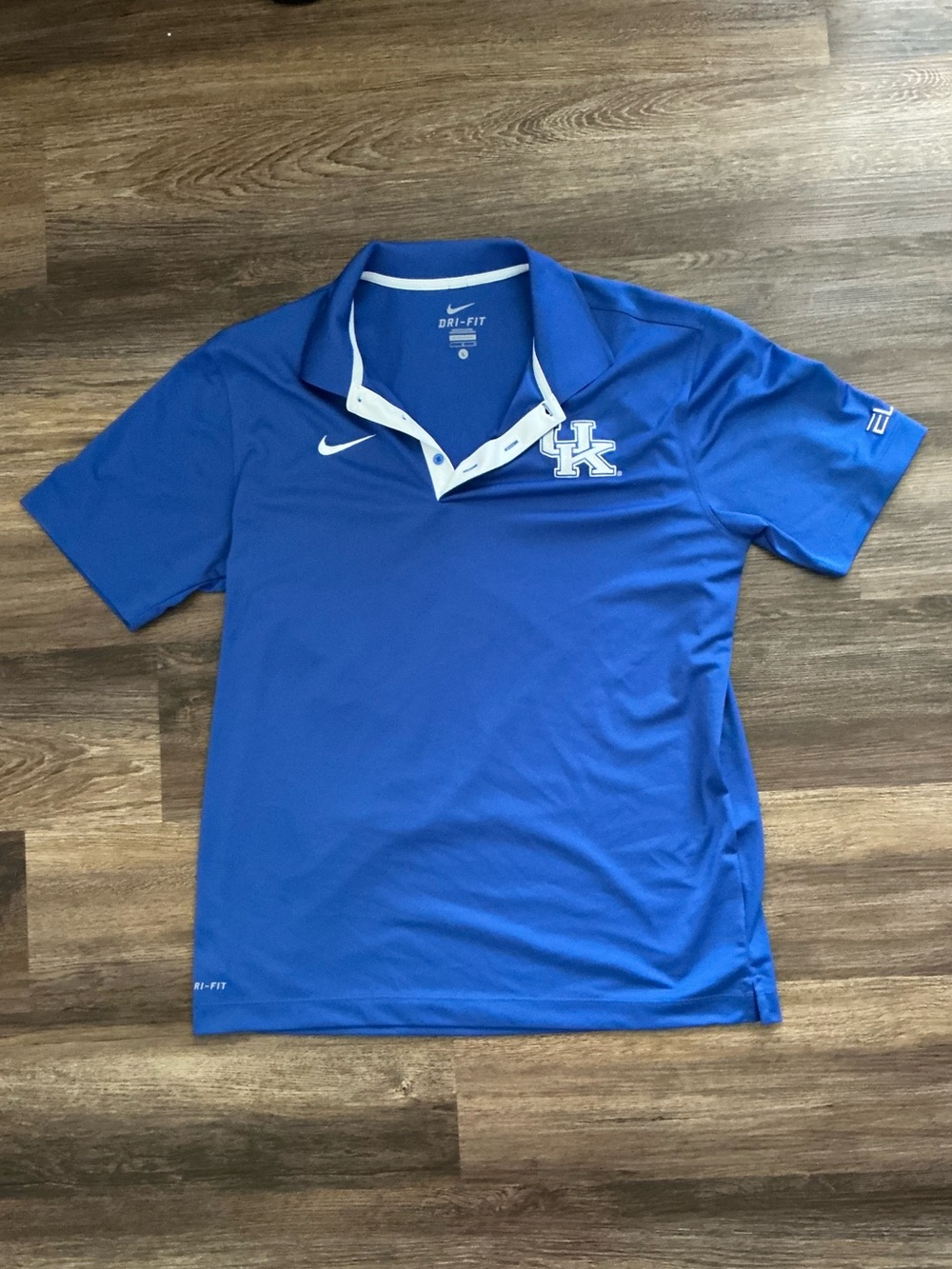 Nike Blue Dri-FIT Polo with UK Logo